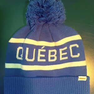 #WinterCarnival Blue and White Québec Beanie